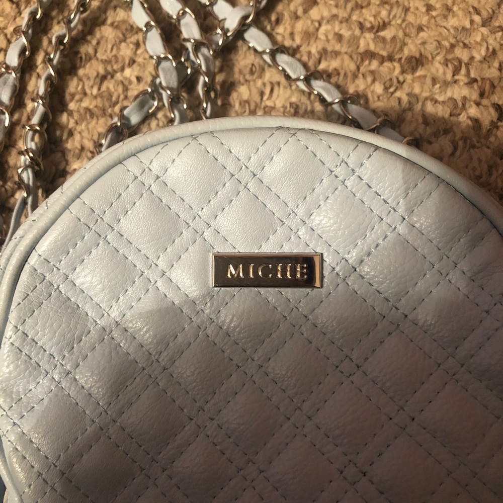 Baby blue miche crossbody